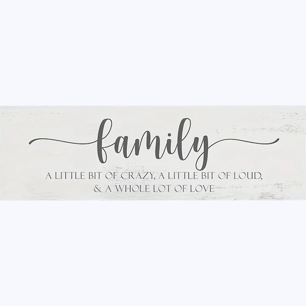 Family A Little Bit Of Crazy Canvas Art Print 19.7" x 59.1" NEW! Home & Garden:Home Décor:Posters & Prints Style Your Walls